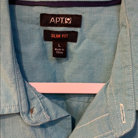 Apt 9 Slim Fit Button Up - Picture 2 of 3